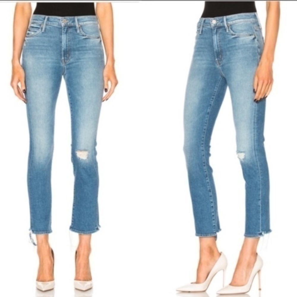 Mother Jeans The High Waisted Rascal Ankle in Love Gun
